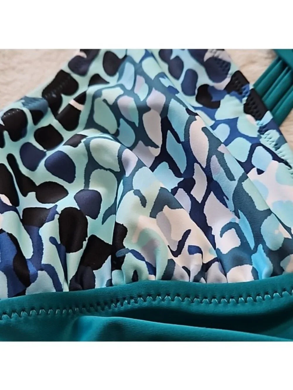 CUPSHE One Piece Swimsuit Small New Beach Vacation Women's Tropical Resort - Picture 4 of 10